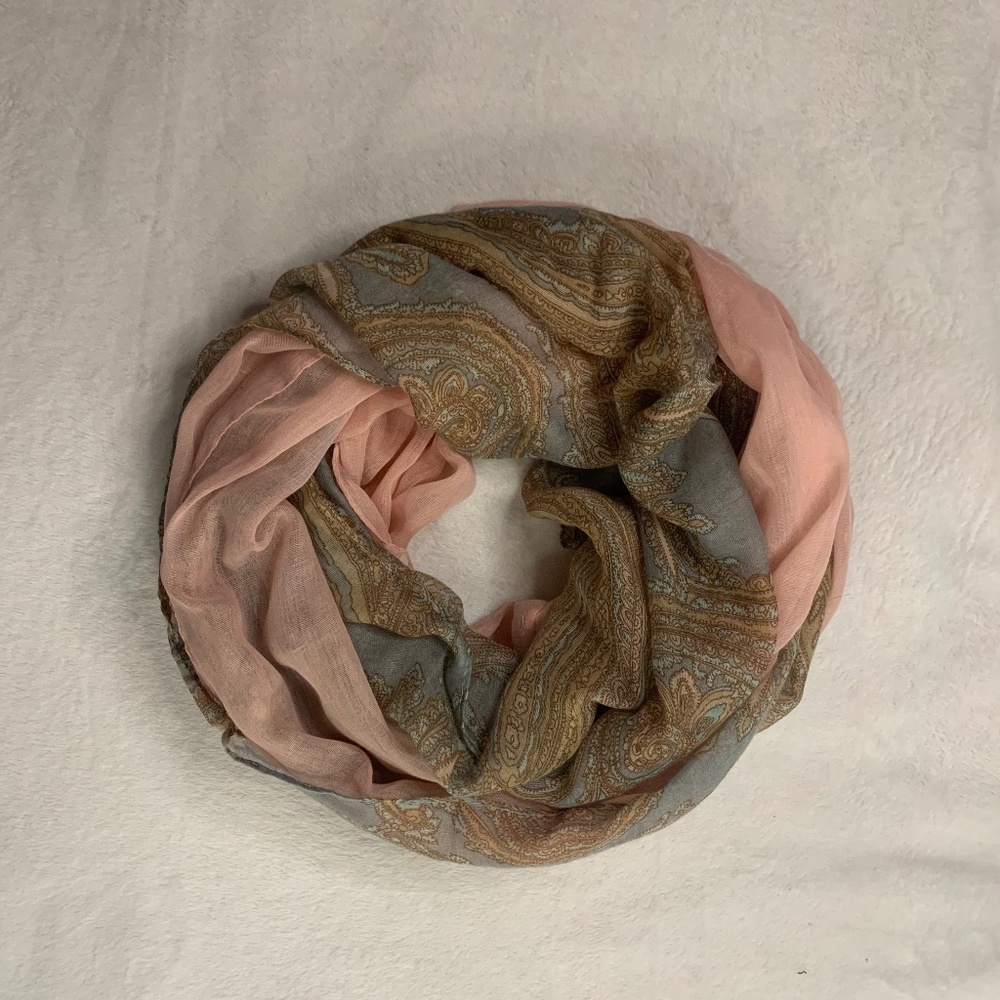 Two Piece Layer Infinity Scarf Set